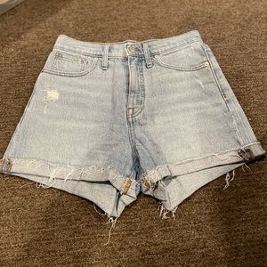 Madewell High Rise Denim Shorts